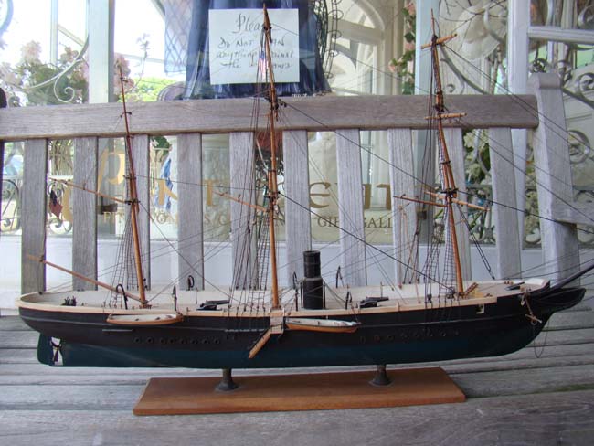 A model of the Civil War gun ship U S S KEARSARGE